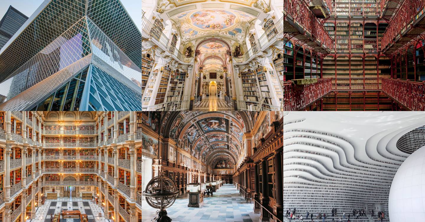 The most beautiful libraries in the world | CN Traveller : A incredible image depicting a stunning scenery. The colors are just bold and mix perfectly. The arrangement looks wonderful, with the features are also very sharp.