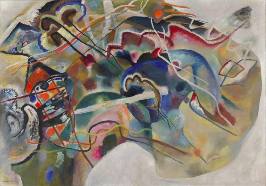 PAINTING WITH WHITE BORDER BY WASSILY KANDINSKY