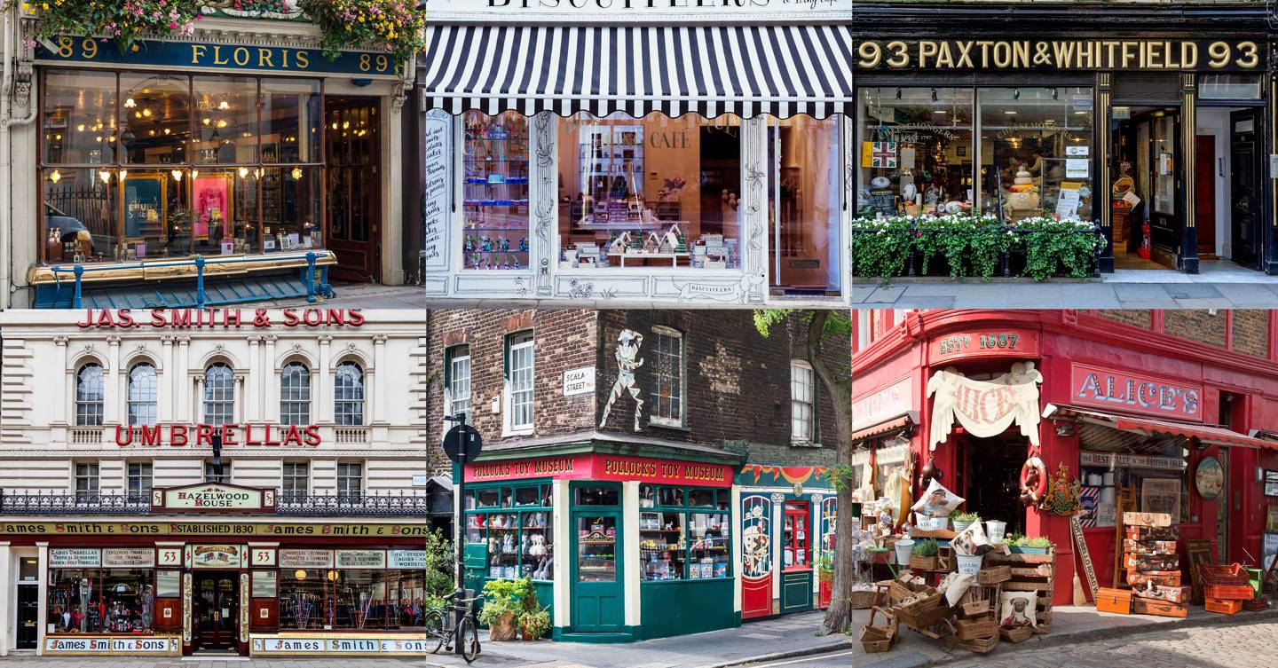 Beautiful vintage shop fronts London | CN Traveller