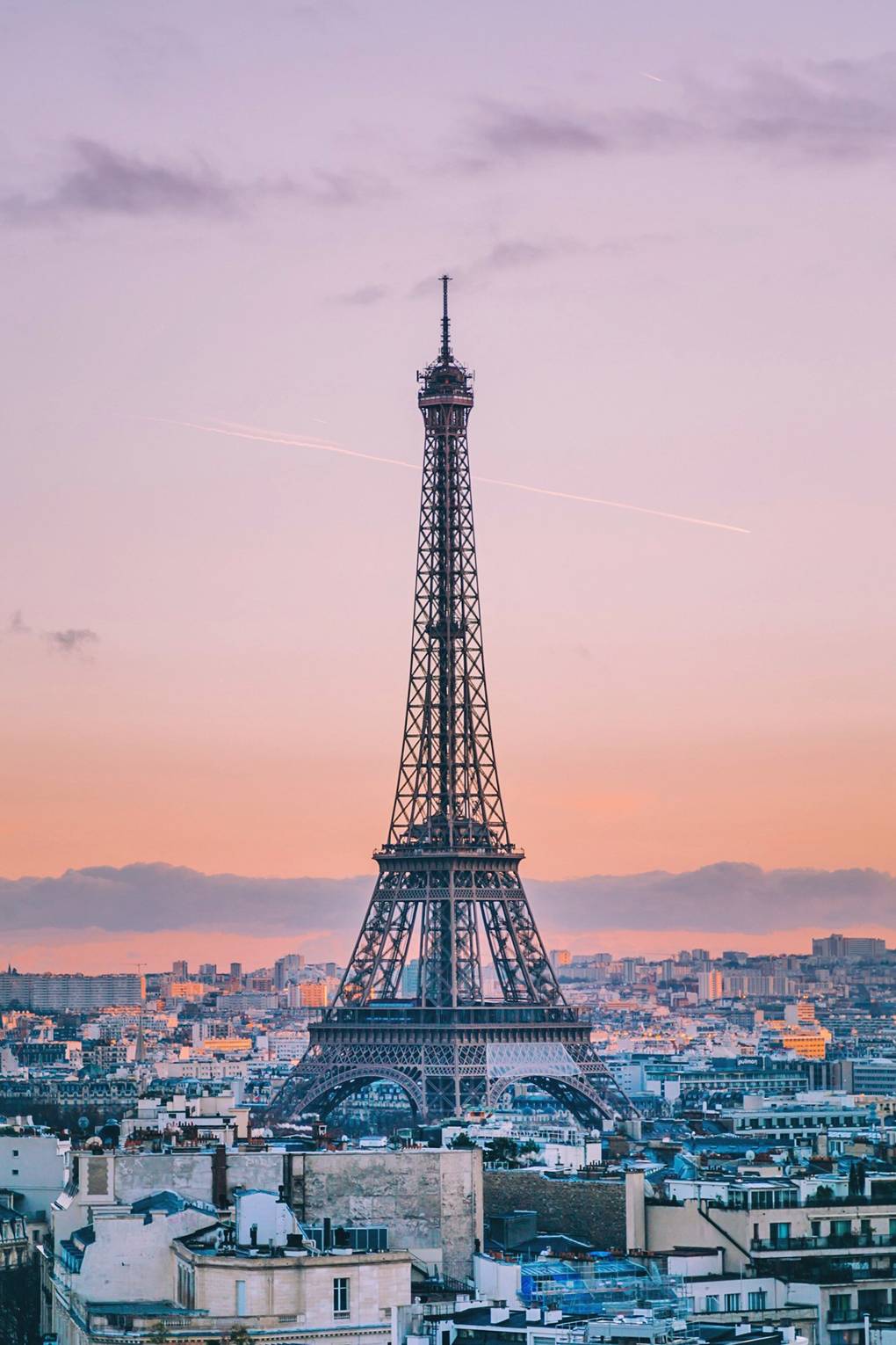 Fajarv: Paris Sunset At Night The Eiffel Tower