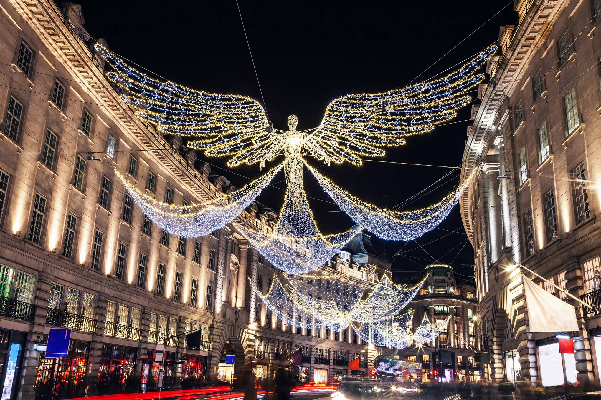 ロンドンのクリスマスシーズンの写真