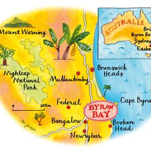 Byron Bay Map Conde Nast Traveller 10feb14 Alicia Taylor 